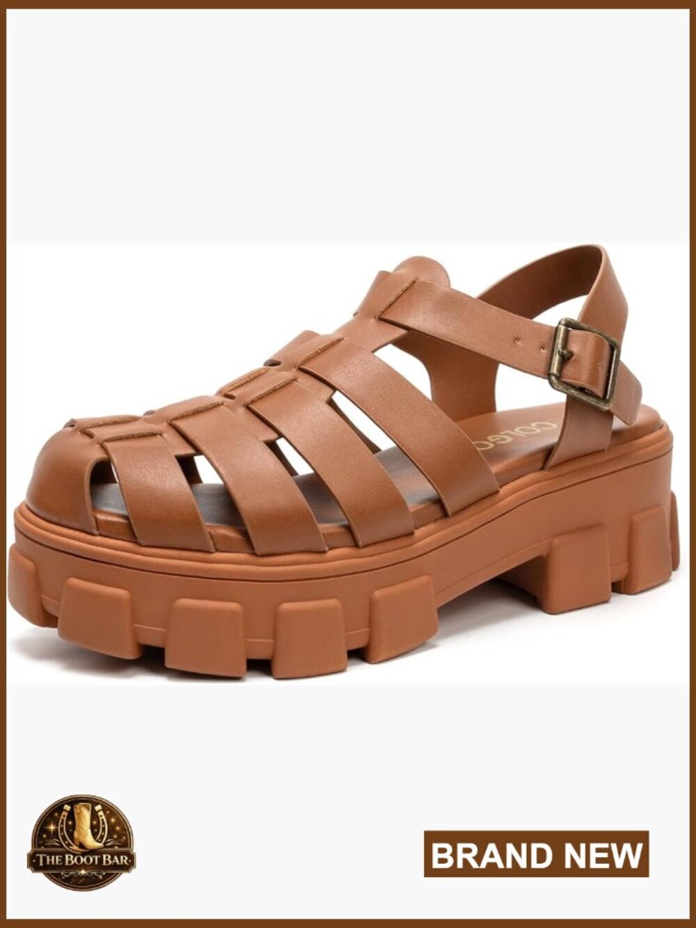 Chunky Block Heeled Fisherman Sandals Platform Wedge Summer Casual